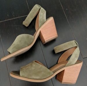 Susina Olive Green Heels
